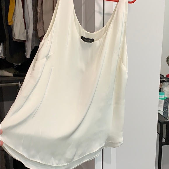 Off white tank top dress shirt. - Picture 2 of 5